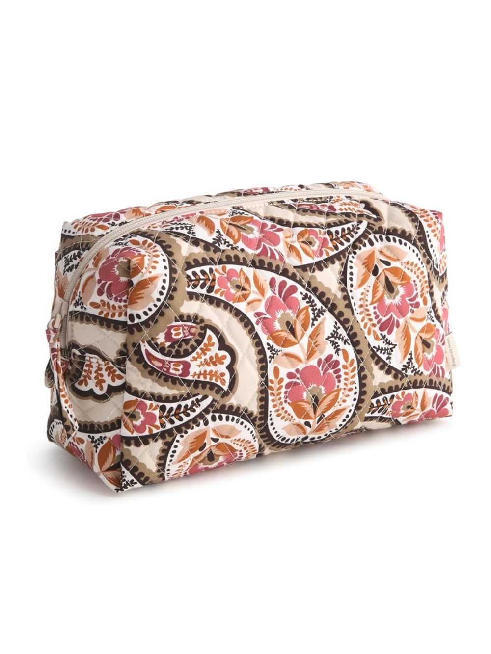 New Vera Bradley Blooming Paisley Large Cosmetic Bag